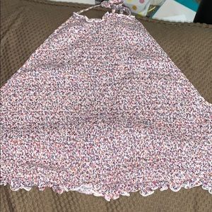 NWOT open back tie neck halter top